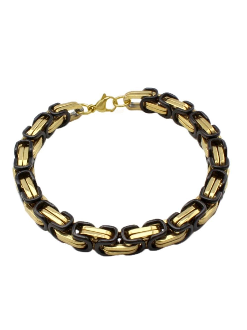 Byzantine Stainless Steel 8.5" Men's Bracelet